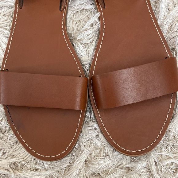 Madewell Broadwalk Brown Leather Ankle Strap Sandals size 8.5 - Picture 6 of 11